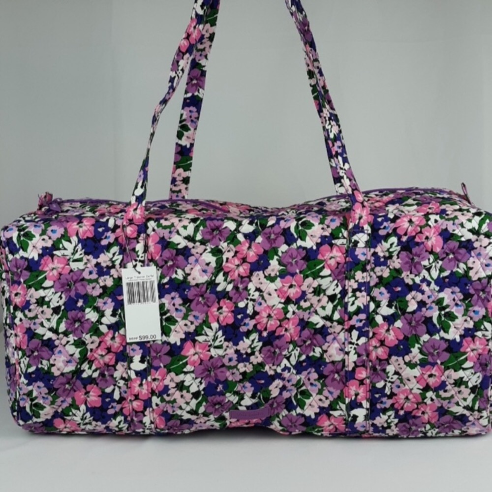 VeraBradley Flower Garden large Duffle bag NWT